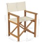 Folding director chairs 2 pcs solid teak wood by vidaXL, Garden chairs - Ref: Foro24-3057528, Price: 378,45 €, Discount: %