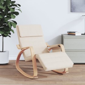 Cream fabric rocking chair by vidaXL, Rocking chairs - Ref: Foro24-351073, Price: 145,71 €, Discount: %