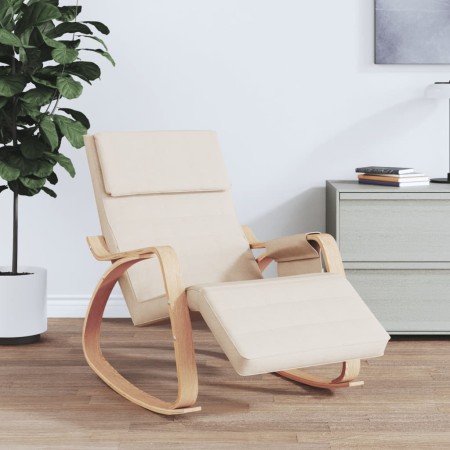 Cream fabric rocking chair by vidaXL, Rocking chairs - Ref: Foro24-351073, Price: 145,48 €, Discount: %