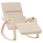 Silla mecedora de tela color crema de vidaXL, Mecedoras - Ref: Foro24-351073, Precio: 145,48 €, Descuento: %