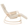 Silla mecedora de tela color crema de vidaXL, Mecedoras - Ref: Foro24-351073, Precio: 145,48 €, Descuento: %