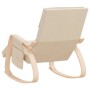 Silla mecedora de tela color crema de vidaXL, Mecedoras - Ref: Foro24-351073, Precio: 145,48 €, Descuento: %