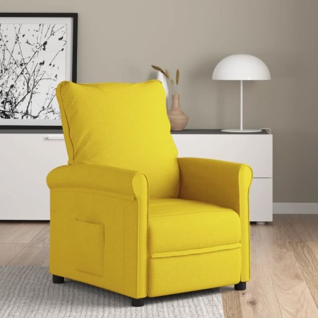 Sillón reclinable de tela amarillo de vidaXL, Sillones - Ref: Foro24-342752, Precio: 175,99 €, Descuento: %