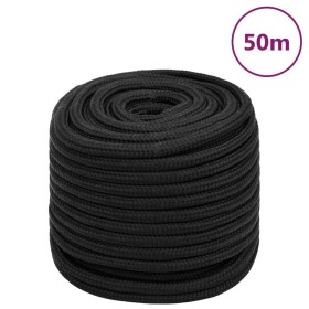 Tiefschwarzes Polypropylen-Bootsseil 16 mm 50 m von vidaXL, Seile und Metallschnüre - Ref: Foro24-152520, Preis: 56,99 €, Rab...