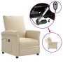 Cream Fabric Electric Recliner by vidaXL, Armchairs - Ref: Foro24-3073704, Price: 244,32 €, Discount: %