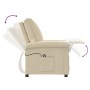 Cream Fabric Electric Recliner by vidaXL, Armchairs - Ref: Foro24-3073704, Price: 244,32 €, Discount: %