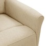 Sillón reclinable eléctrico de tela crema de vidaXL, Sillones - Ref: Foro24-3073704, Precio: 244,32 €, Descuento: %