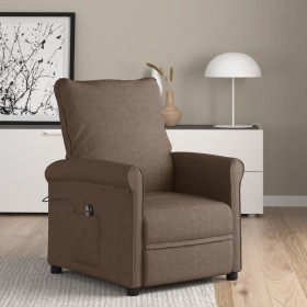 Brown Fabric Electric Recliner by vidaXL, Armchairs - Ref: Foro24-3073707, Price: 227,99 €, Discount: %