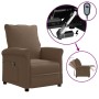 Brown Fabric Electric Recliner by vidaXL, Armchairs - Ref: Foro24-3073707, Price: 227,99 €, Discount: %