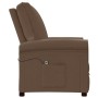 Sillón reclinable eléctrico de tela marrón de vidaXL, Sillones - Ref: Foro24-3073707, Precio: 227,48 €, Descuento: %