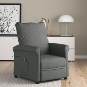 Sillón reclinable eléctrico de tela gris oscuro de vidaXL, Sillones - Ref: Foro24-3073706, Precio: 230,99 €, Descuento: %