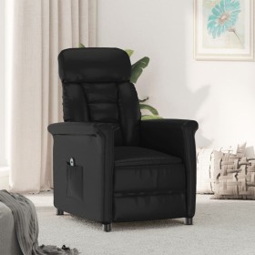 Sillón reclinable eléctrico de cuero sintético negro de vidaXL, Sillones - Ref: Foro24-3098341, Precio: 204,99 €, Descuento: %