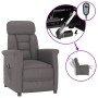 Sillón reclinable eléctrico de cuero sintético gris de vidaXL, Sillones - Ref: Foro24-3098344, Precio: 211,52 €, Descuento: %