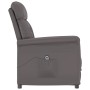 Sillón reclinable eléctrico de cuero sintético gris de vidaXL, Sillones - Ref: Foro24-3098344, Precio: 211,52 €, Descuento: %