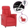 Sillón reclinable eléctrico de cuero sintético rojo de vidaXL, Sillones - Ref: Foro24-3098346, Precio: 281,00 €, Descuento: %