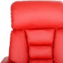 Sillón reclinable eléctrico de cuero sintético rojo de vidaXL, Sillones - Ref: Foro24-3098346, Precio: 281,00 €, Descuento: %