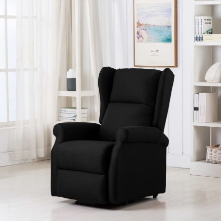 Sillón elevable tela negro de vidaXL, Sillones - Ref: Foro24-289732, Precio: 392,38 €, Descuento: %