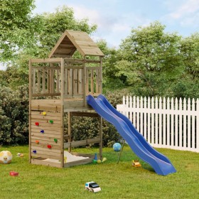 Spielplatz im Freien aus imprägniertem Kiefernholz von vidaXL, Schaukeln und Spielgeräte - Ref: Foro24-3156984, Preis: 413,99...