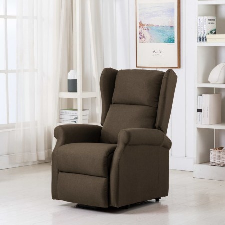 Brown fabric lift-up armchair by vidaXL, Armchairs - Ref: Foro24-289734, Price: 381,27 €, Discount: %