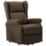 Sillón elevable tela marrón de vidaXL, Sillones - Ref: Foro24-289734, Precio: 381,27 €, Descuento: %