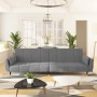 2-seater sofa bed with two light gray velvet pillows by vidaXL, Sofas - Ref: Foro24-337582, Price: 323,14 €, Discount: %