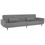 Sofá cama de 2 plazas con dos almohadas terciopelo gris claro de vidaXL, Sofás - Ref: Foro24-337582, Precio: 323,14 €, Descue...