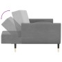 Sofá cama de 2 plazas con dos almohadas terciopelo gris claro de vidaXL, Sofás - Ref: Foro24-337582, Precio: 323,14 €, Descue...