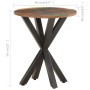 Solid recycled wood side table 48x48x56 cm by vidaXL, Side tables - Ref: Foro24-320658, Price: 67,03 €, Discount: %