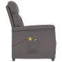 Sillón de masaje eléctrico cuero sintético gris de vidaXL, Sillones de masaje eléctricos - Ref: Foro24-3098351, Precio: 246,9...