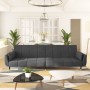 2-seater sofa bed with two dark gray velvet pillows by vidaXL, Sofas - Ref: Foro24-337583, Price: 403,15 €, Discount: %