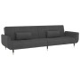 Sofá cama de 2 plazas con dos almohadas terciopelo gris oscuro de vidaXL, Sofás - Ref: Foro24-337583, Precio: 403,15 €, Descu...