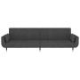 Sofá cama de 2 plazas con dos almohadas terciopelo gris oscuro de vidaXL, Sofás - Ref: Foro24-337583, Precio: 403,15 €, Descu...