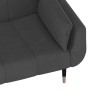 Sofá cama de 2 plazas con dos almohadas terciopelo gris oscuro de vidaXL, Sofás - Ref: Foro24-337583, Precio: 403,15 €, Descu...