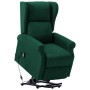 Sillón elevable tela verde oscuro de vidaXL, Sillones - Ref: Foro24-289736, Precio: 402,99 €, Descuento: %