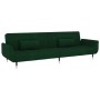 Sofá cama de 2 plazas con dos cojines terciopelo verde oscuro de vidaXL, Sofás - Ref: Foro24-337584, Precio: 308,60 €, Descue...