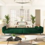 2-seater sofa bed with two dark green velvet cushions by vidaXL, Sofas - Ref: Foro24-337584, Price: 308,60 €, Discount: %