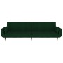 Sofá cama de 2 plazas con dos cojines terciopelo verde oscuro de vidaXL, Sofás - Ref: Foro24-337584, Precio: 308,60 €, Descue...