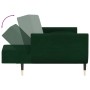 Sofá cama de 2 plazas con dos cojines terciopelo verde oscuro de vidaXL, Sofás - Ref: Foro24-337584, Precio: 308,60 €, Descue...