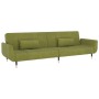 Two-seater sofa bed with two light green velvet cushions by vidaXL, Sofas - Ref: Foro24-337585, Price: 291,78 €, Discount: %