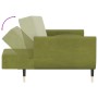 Two-seater sofa bed with two light green velvet cushions by vidaXL, Sofas - Ref: Foro24-337585, Price: 291,78 €, Discount: %