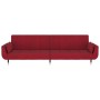 Sofá cama de 2 plazas con dos almohadas terciopelo color vino de vidaXL, Sofás - Ref: Foro24-337587, Precio: 275,40 €, Descue...