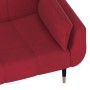 2-Sitzer-Schlafsofa mit zwei burgunderfarbenen Samtkissen von vidaXL, Sofas - Ref: Foro24-337587, Preis: 291,78 €, Rabatt: %