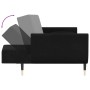 Sofá cama de 2 plazas con dos almohadas terciopelo negro de vidaXL, Sofás - Ref: Foro24-337588, Precio: 376,70 €, Descuento: %