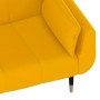 Sofá cama de 2 plazas con dos cojines terciopelo amarillo de vidaXL, Sofás - Ref: Foro24-337589, Precio: 291,78 €, Descuento: %