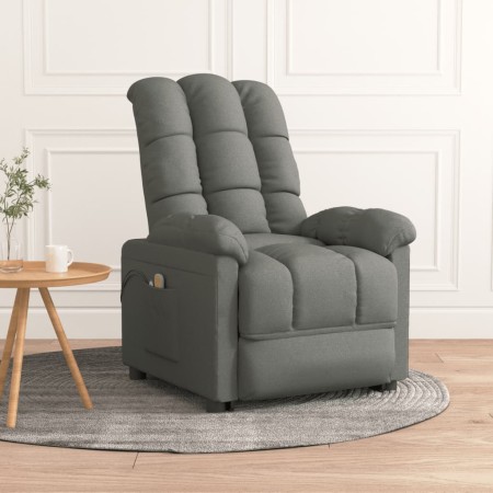 Sillón de masaje elevable tela gris oscuro de vidaXL, Sillones de masaje eléctricos - Ref: Foro24-3100353, Precio: 312,34 €, ...