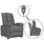 Dark gray fabric lifting massage chair by vidaXL, Electric massage chairs - Ref: Foro24-3100353, Price: 312,34 €, Discount: %