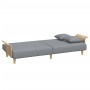 Sofá cama con reposabrazos tela gris claro de vidaXL, Sofás - Ref: Foro24-351843, Precio: 267,56 €, Descuento: %