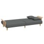 Sofá cama con reposabrazos tela gris oscuro de vidaXL, Sofás - Ref: Foro24-351844, Precio: 267,56 €, Descuento: %