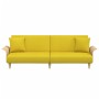 Sofá cama con reposabrazos tela amarillo claro de vidaXL, Sofás - Ref: Foro24-351847, Precio: 236,06 €, Descuento: %