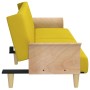 Sofá cama con reposabrazos tela amarillo claro de vidaXL, Sofás - Ref: Foro24-351847, Precio: 236,06 €, Descuento: %